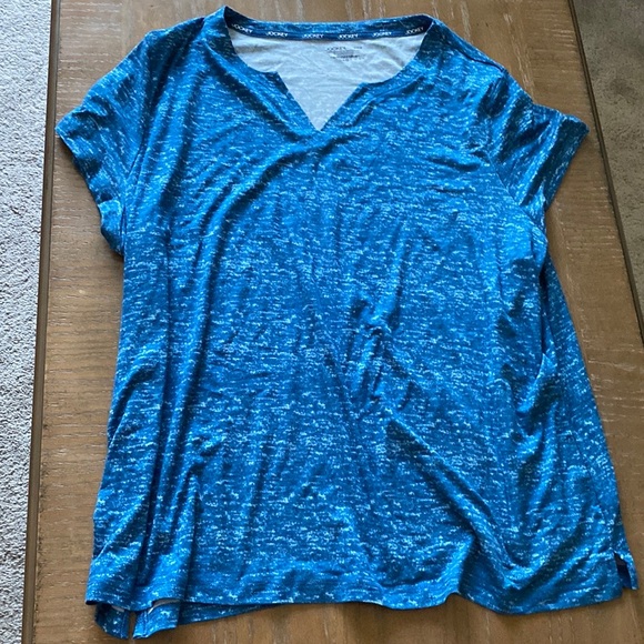 JOCKEY Women's Blue T-Shirt - Picture 4 of 7